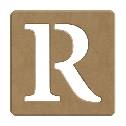 R SCRABBLE BUCHSTABE - 6CM - 10X10CM