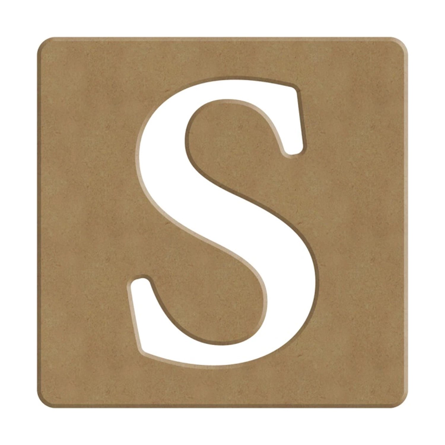 S SCRABBLE BUCHSTABE - 6CM - 10X10CM