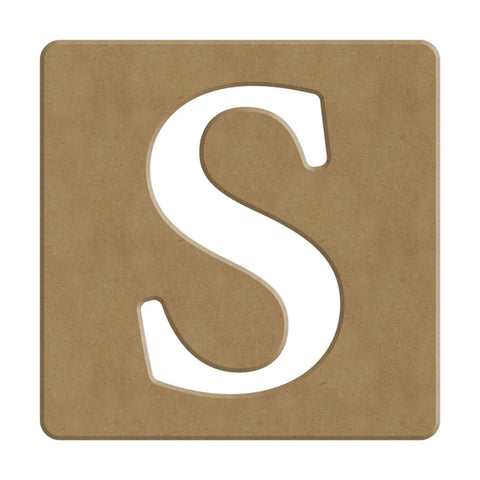 S SCRABBLE BUCHSTABE - 6CM - 10X10CM
