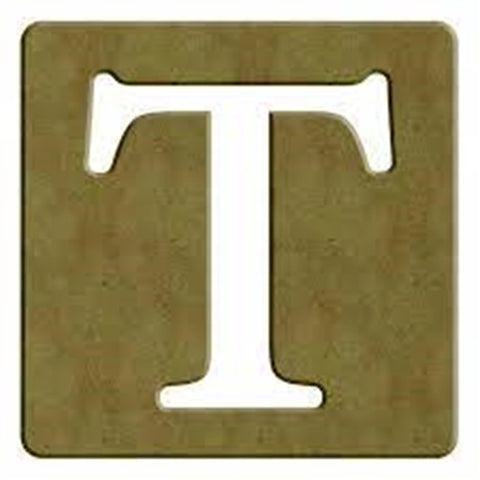 T SCRABBLE BUCHSTABE - 6CM - 10X10CM