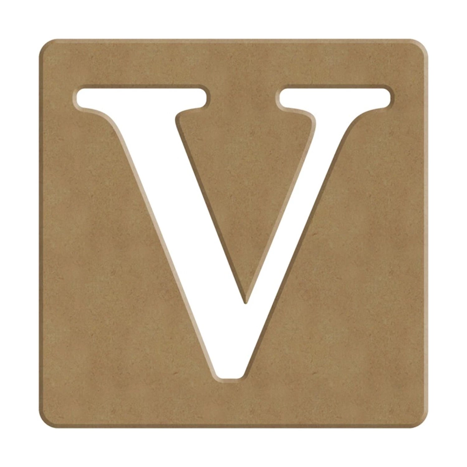 V SCRABBLE BUCHSTABE - 6CM - 10X10CM