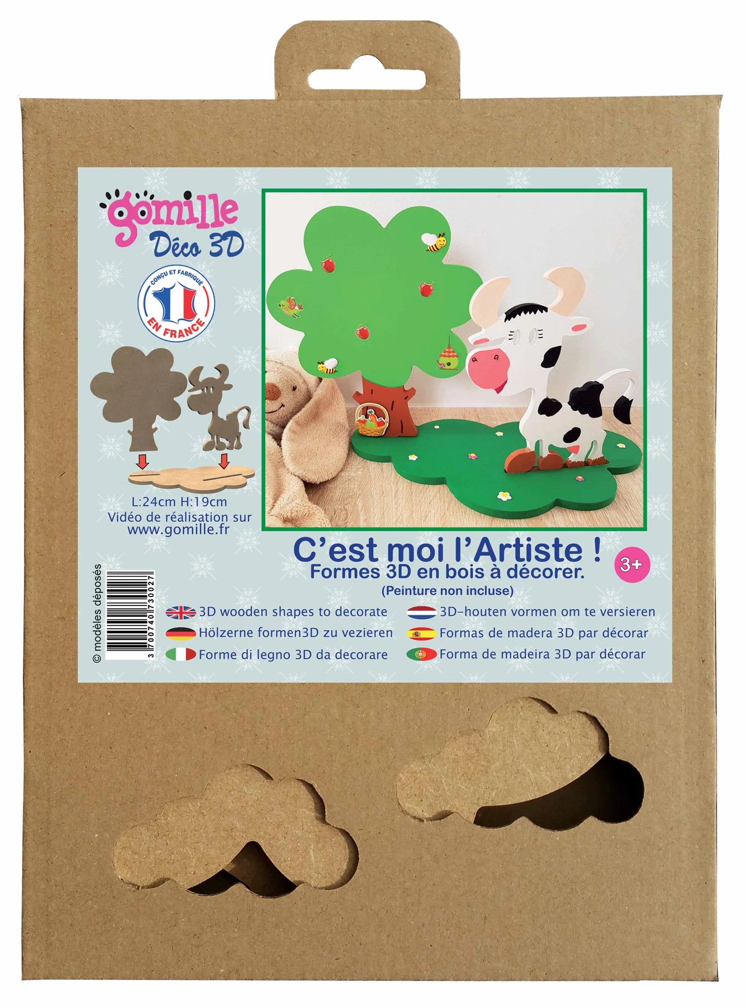 KUH / APFELBAUM - DEKO 3D