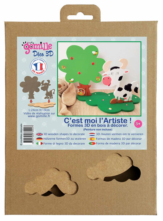 KUH / APFELBAUM - DEKO 3D