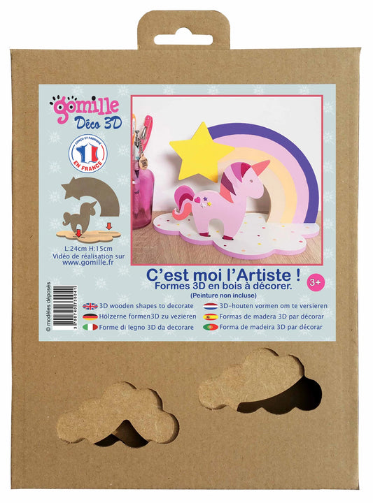 EINHORN / REGENBOGEN - DEKO 3D