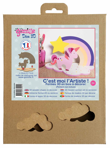 EINHORN / REGENBOGEN - DEKO 3D