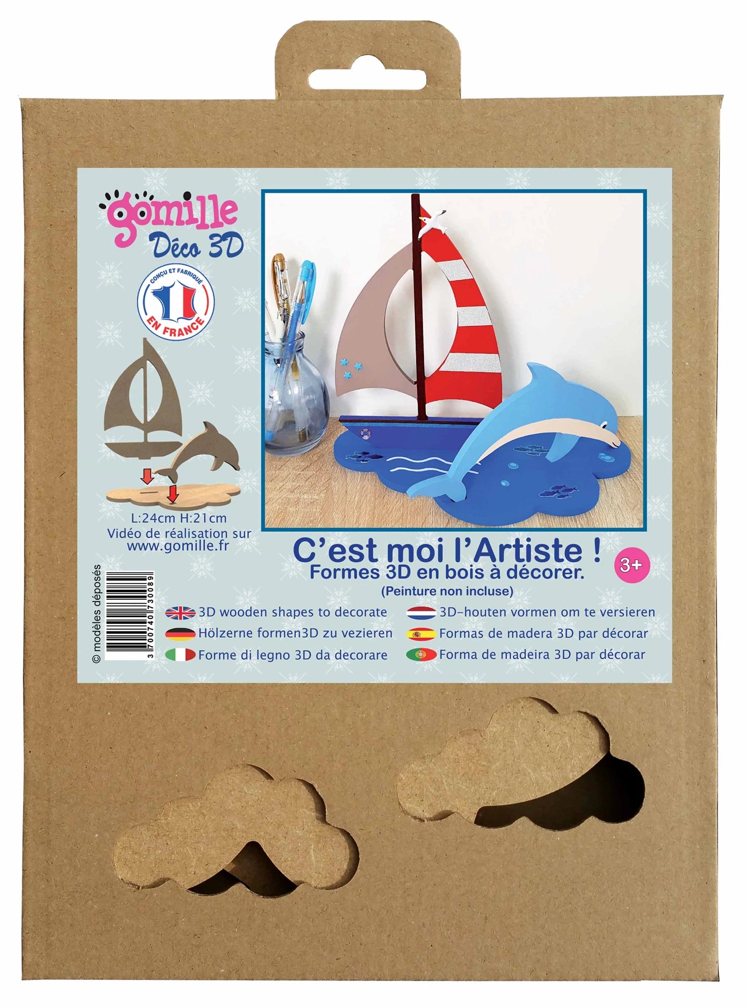 DELFIN / SCHIFF - DEKO 3D