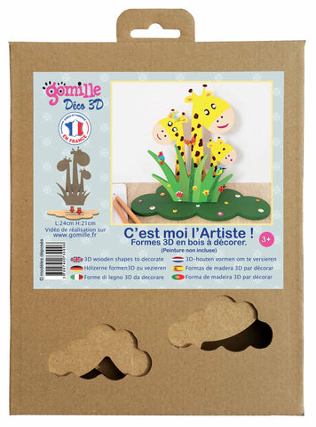 3D GIRAFFEN / KRÄUTER DEKO