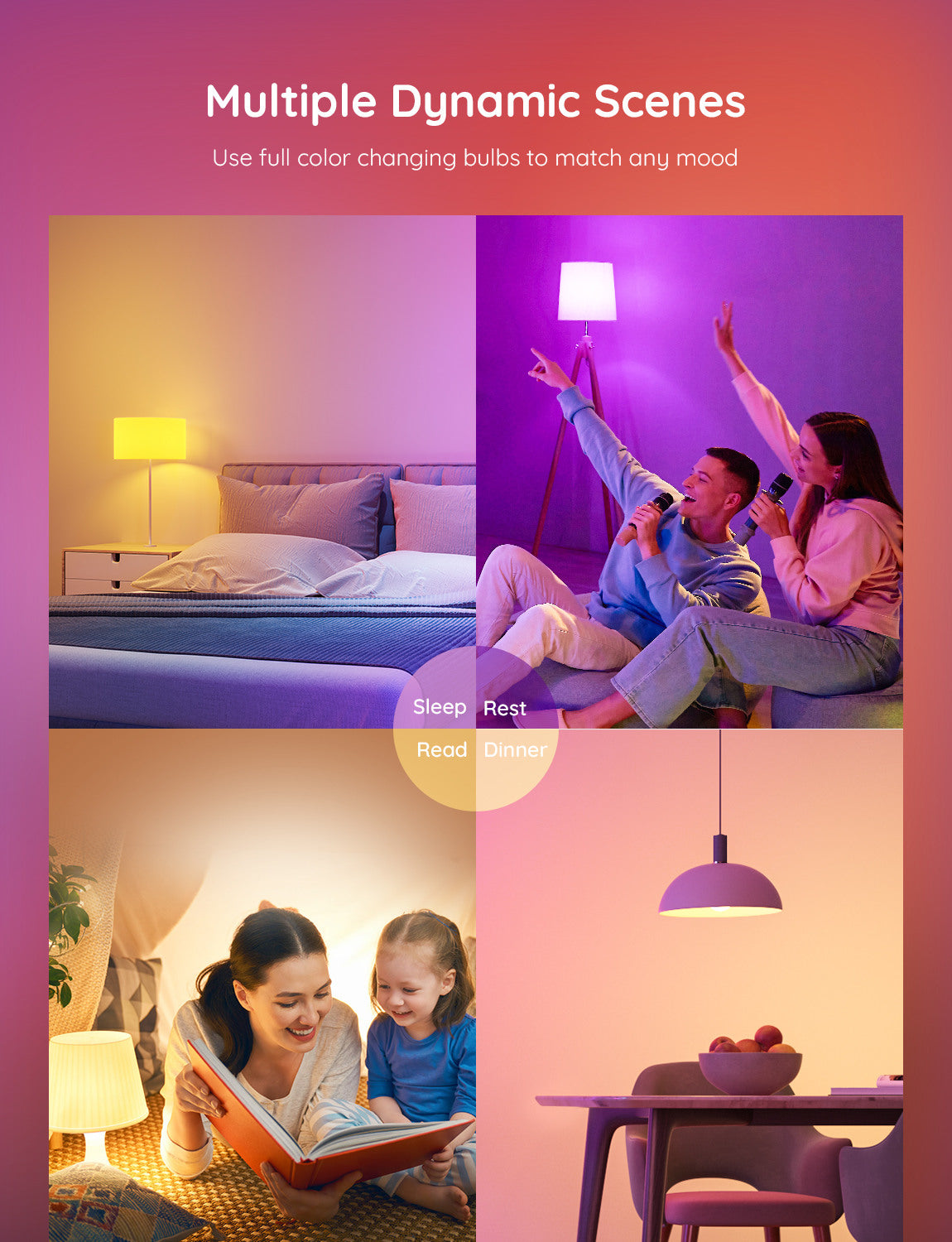 GOVEE Smart LED Leuchtmittel E27 H6004CC1 Wifi & Bluetooth, 800Lumen