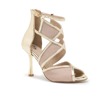 Glow Star Tanzschuhe in Gold Glitter