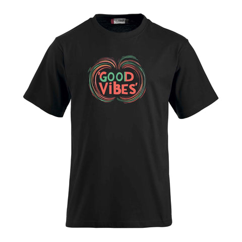 Good Vibes – Minimalistisches T-Shirt mit Positiver Botschaft