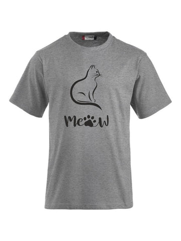 T-Shirt bedrucken mit Spruch - Katze-Meow