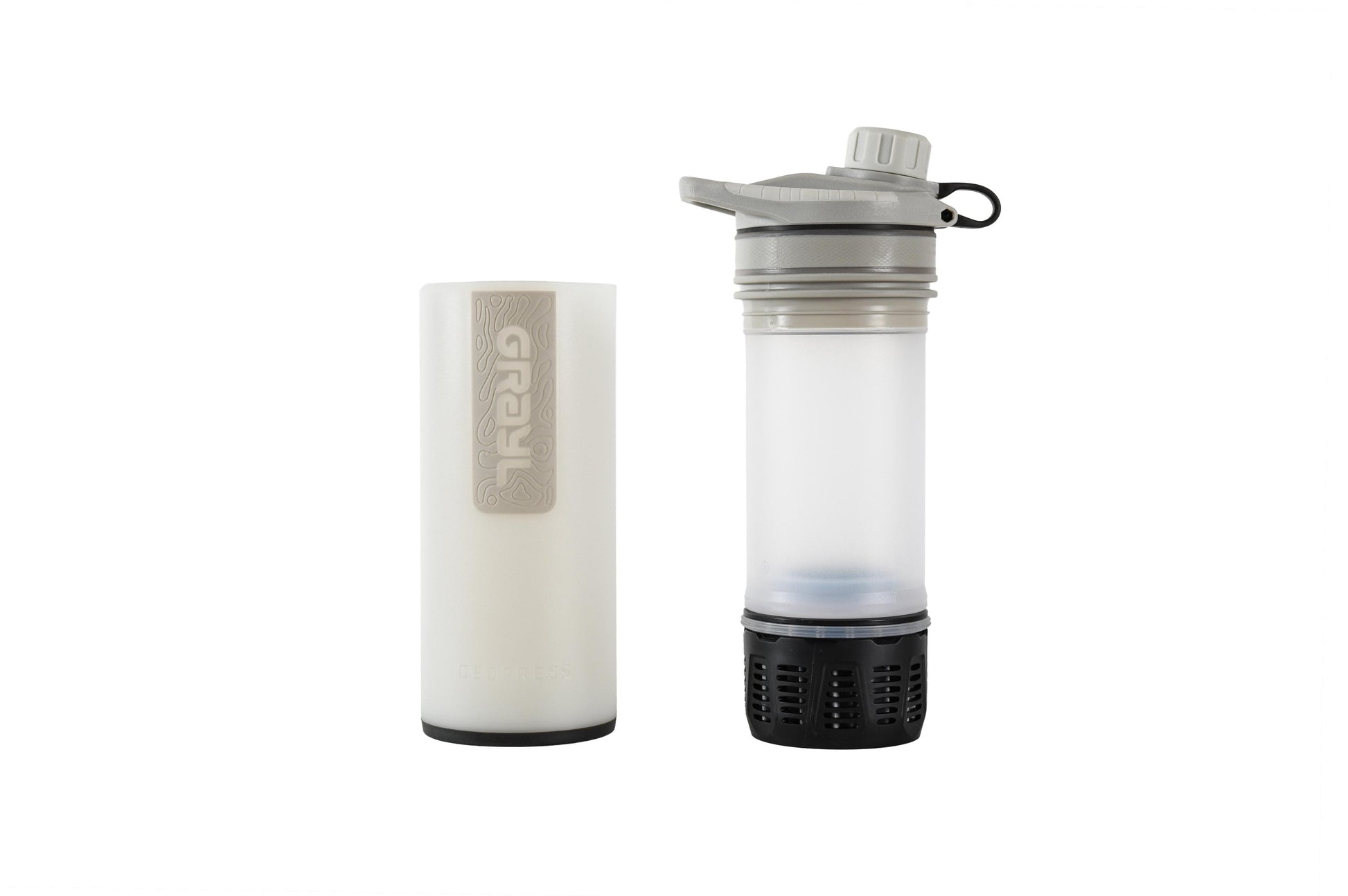 Geopress Purifier Bottle Peak White