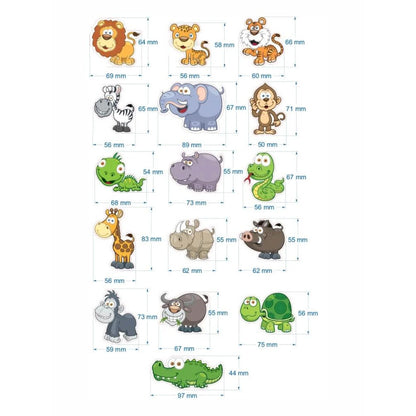 Magnet-Set Zootiere – 16 kinderfreundliche Magnete für Spiel & Deko