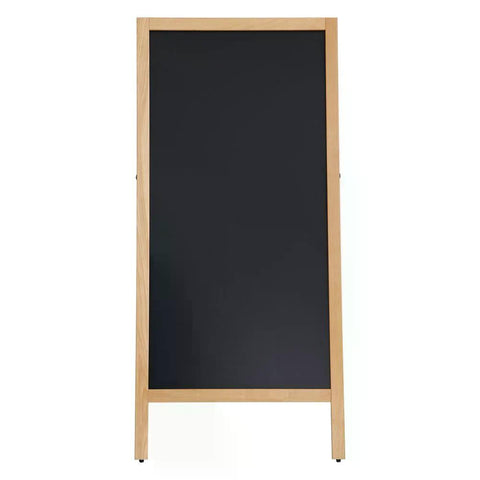 Holz Kundenstopper 145x67cm, Magnetisch, Buche, Outdoor