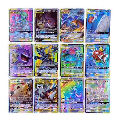60-300 Stück TOMY POKEMON TAG TEAM GX VMAX V MAX für Shining Game Battle Carte Card Kinderspielzeug