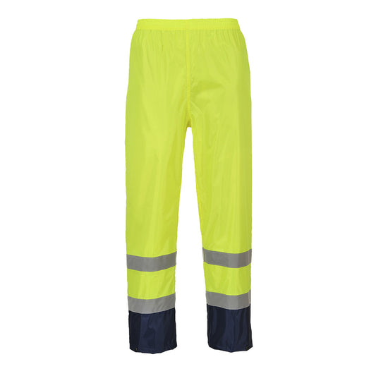Portwest H444 Hose – Gelb/Marine – strapazierfähige Arbeitshose
