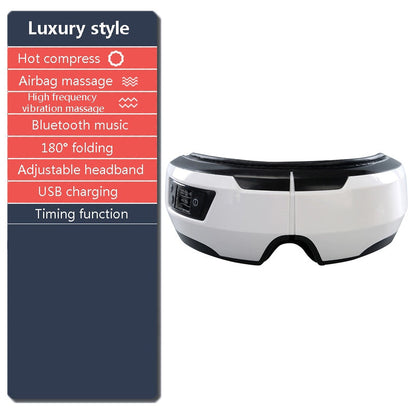 Augenmassagegerät, Bluetooth, Vibration, heiße Kompresse, Augenpflege, Massagegerät, Faltenermüdung, Vibrationsmassage, Therapie, Augenschutz