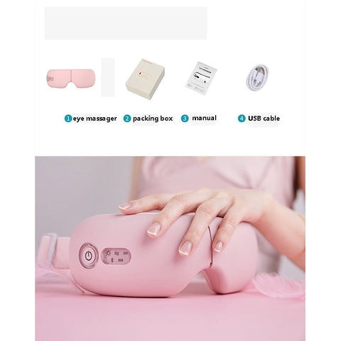 Augenmassagegerät, Bluetooth, Vibration, heiße Kompresse, Augenpflege, Massagegerät, Faltenermüdung, Vibrationsmassage, Therapie, Augenschutz