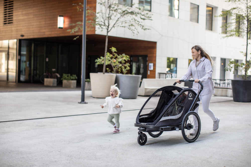Cocoon grau/schwarz für 2 Kinder