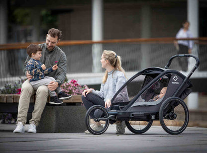 Cocoon grau/schwarz für 2 Kinder