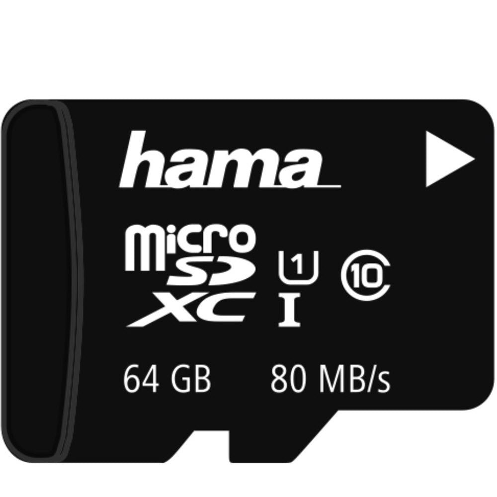 HAMA MicroSDXC 64GB 108077 Class 10 UHS-I 22MB/s,Adapter