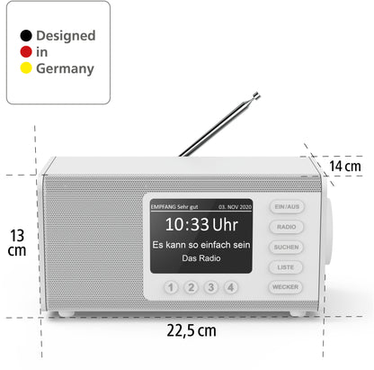 HAMA Digital Radio DR1000DE 54241 FM/DAB/DAB+ white