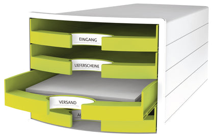 HAN Schubladenbox IMPULS A4/C4 1013-50 lemon 4 Schubladen