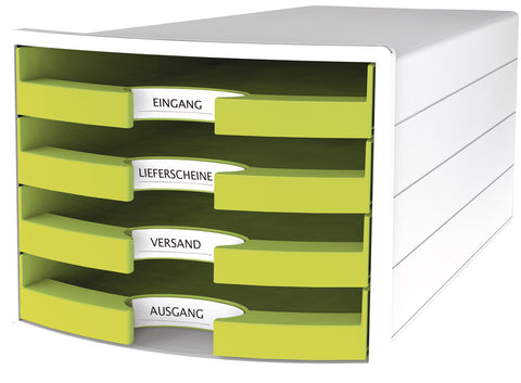 HAN Schubladenbox IMPULS A4/C4 1013-50 lemon 4 Schubladen