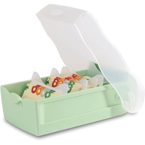 HAN Karteibox Croco A8 N451551 pastellgrün 19.8x9.7x6.8cm