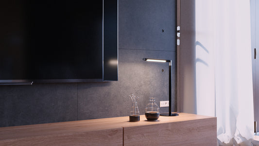 HANSA Tischleuchte Aura 41-5011.005 schwarz