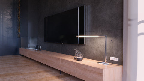 HANSA Tischleuchte Aura 41-5011.006 silber