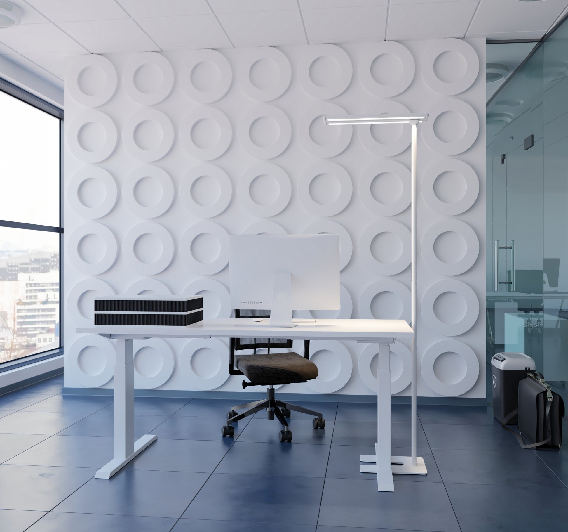 HANSA Stehleuchte Larimar 41-5011.050.CH weiss