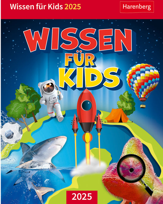 HARENBERG Abreisskalender 2025 2104700+25 Wissen für Kids DE 12.5x16cm