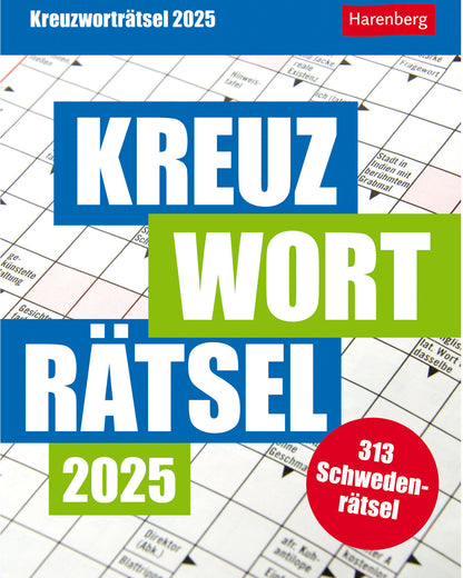 HARENBERG Abreisskalender 2025 2110400+25 Kreuzworträtsel DE 12.5x16cm