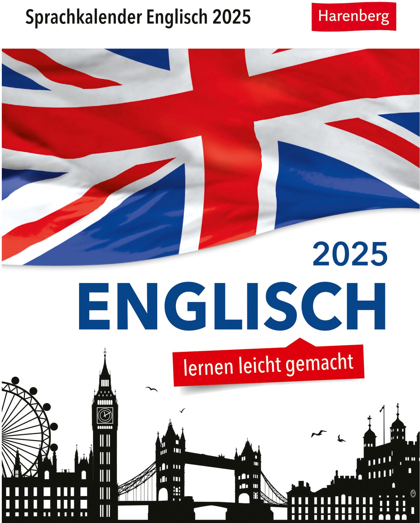 HARENBERG Abreisskalender 2025 2110800+25 Englisch DE, EN 12.5x16cm