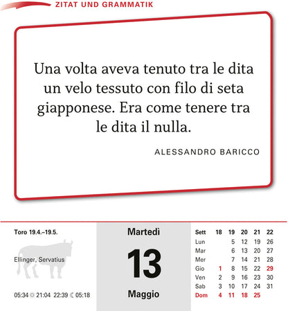 HARENBERG Abreisskalender 2025 2111000+25 Italienisch DE, IT 12.5x16cm