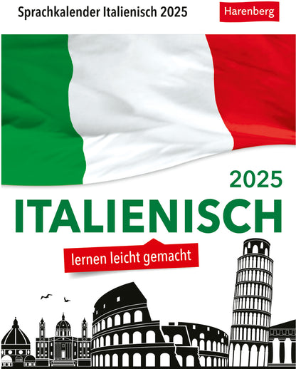 HARENBERG Abreisskalender 2025 2111000+25 Italienisch DE, IT 12.5x16cm