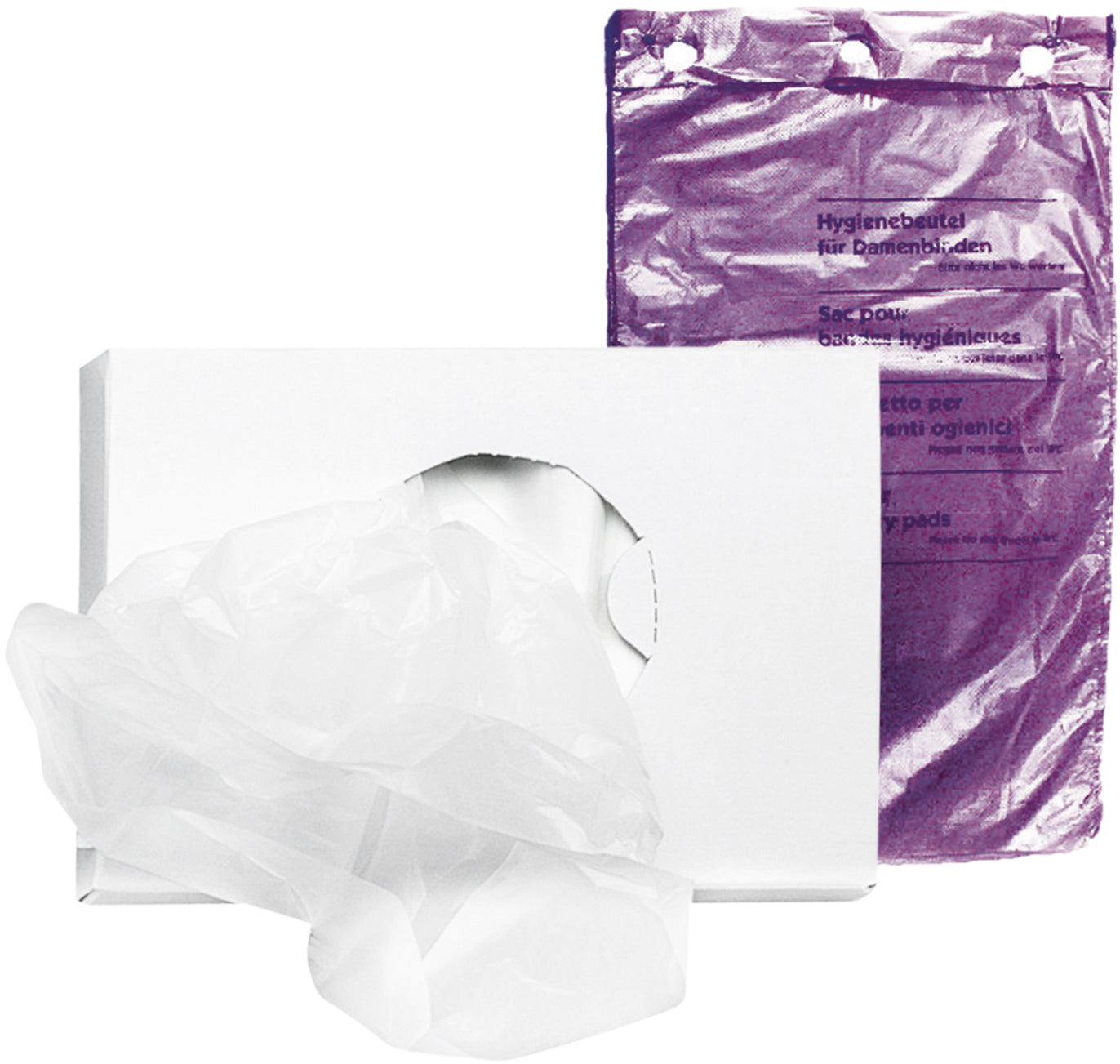 HARTMANN Hygienebeutel PE 19x33x28cm 723943 lila, 40x50 Stück