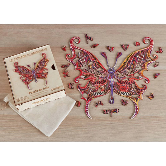 PZ BOIS - LE PAPILLON ILLUSIONNISTE 175PCS - M