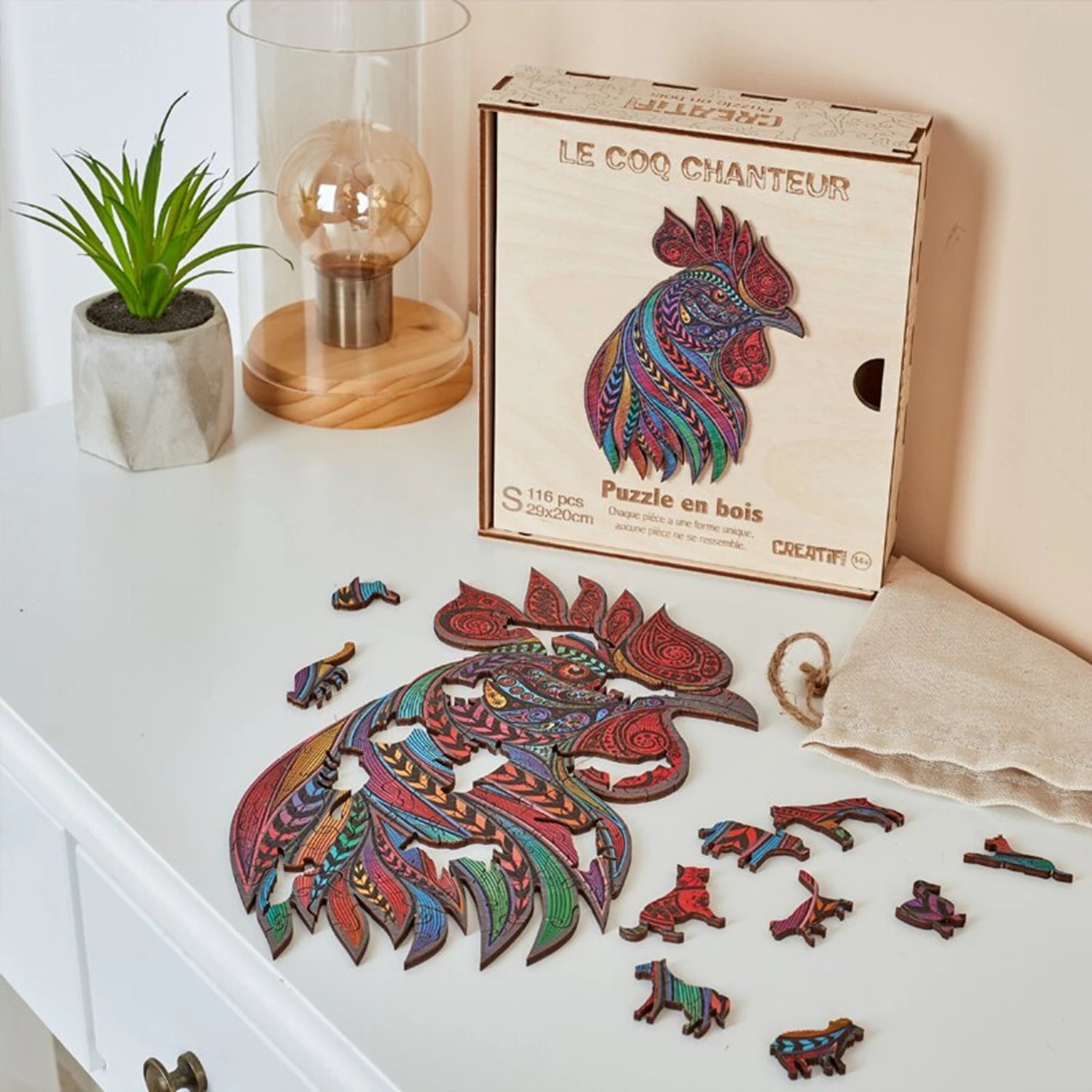 PZ BOIS - LE COQ CHANTEUR 116PCS - S