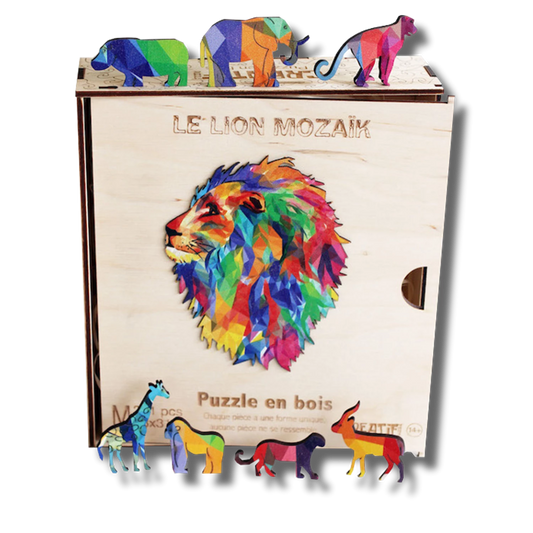 PZ BOIS - LE LION MOZAÏK 201PCS - M