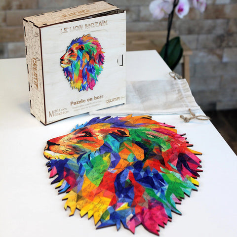 PZ BOIS - LE LION MOZAÏK 201PCS - M