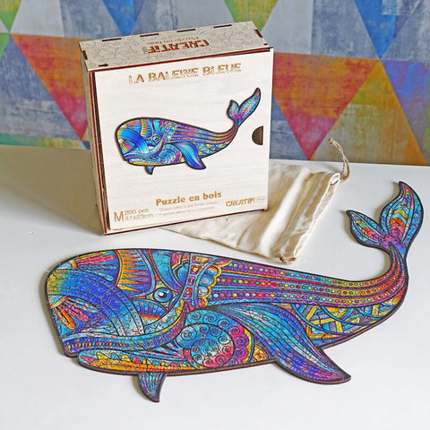 PZ BOIS - LA BALEINE BLEUE 200PCS - M
