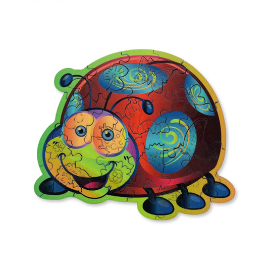 PZ BOIS ENFANT - LA BELLE COCCINELLE 35PCS