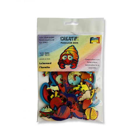 PZ BOIS ENFANT - LE BERNARD L'HERMITE 35PCS