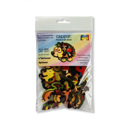PZ BOIS ENFANT - LE HERISSON EPINEUX 20PCS