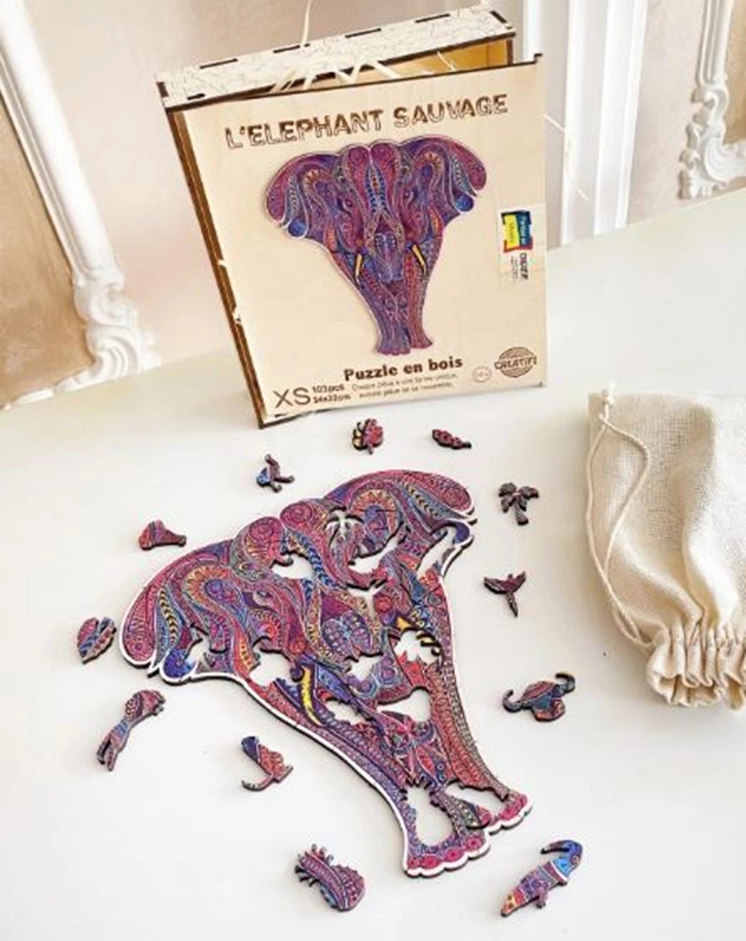 PZ BOIS - L’ELEPHANT SAUVAGE - 103PCS - ?S