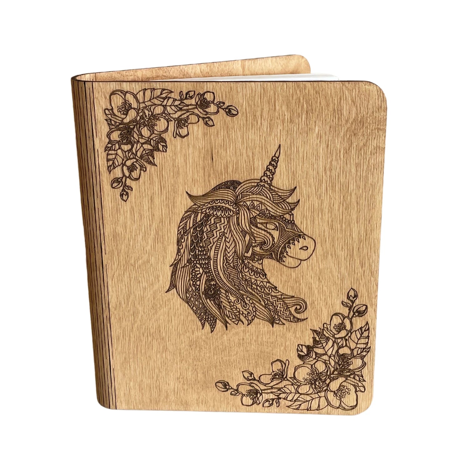CARNET BOIS LICORNE 100 FEUILLES