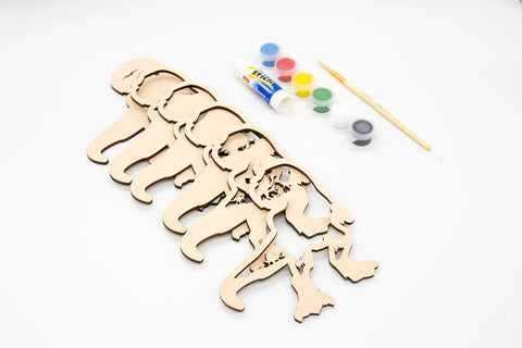 KIT EN BOIS 3D A PEINDRE T-REX