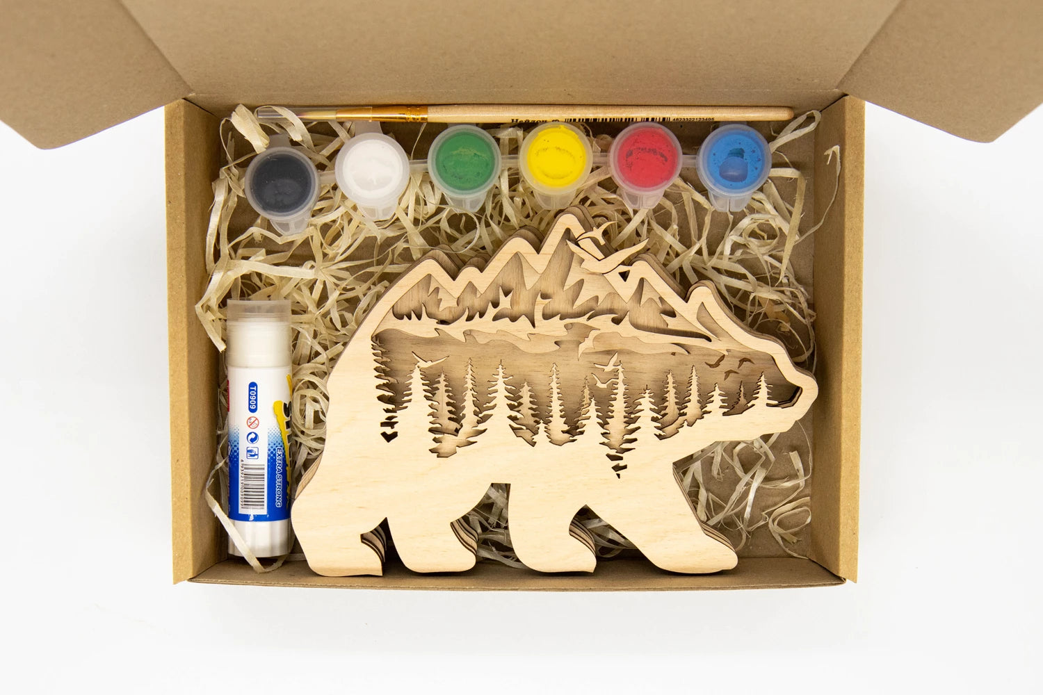 KIT EN BOIS 3D A PEINDRE OURS